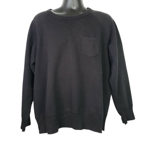 Todd Snyder Other - Champion x Todd Snyder Black Crew Neck Pocket Sweatshirt Mens Extra Large
